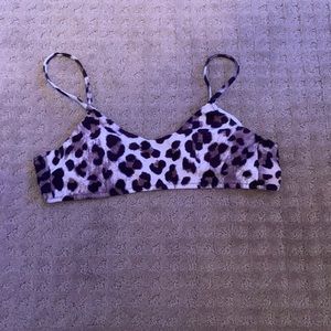 Cheeta Print bikini top